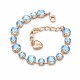 Браслет "Классика IV (Light Sapphire Shimmer)" с кристаллами Swarovski®