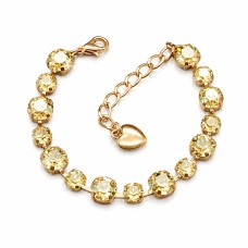 Käevõru naistele DiamondSky „Klassika IV (Golden Shadow)“ Swarovski kristallidega
