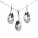 Hõbedane ehtekomplekt naistele „Baroque“ Swarovski® kristallidega