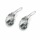 Серебряные серьги 925 пробы «Барокко» с кристаллами Swarovski®