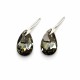 Naiste kõrvarõngad Diamond Sky „Baroque (Silver Night)“ koos Swarovski kristallidega