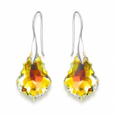 925 Sterling Silver Earrings “Baroque IV (Aurora Borealis)” created with Crystals by Swarovski®