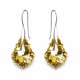 Naiste kõrvarõngad Diamond Sky „Baroque IV (Golden Shadow)“ koos Swarovski kristallidega