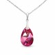 Hõbekulon „Barokk (Rose Comet Argent Light)“ 925 hõbedast Swarovski kristallidega