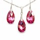 Hõbekomplekt „Baroque (Rose Comet Argent Light)“ 925 hõbedast Swarovski® kristallidega