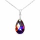 Hõbedane ripats „Baroque (Volcano)“ Swarovski® kristallidega
