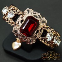 Käevõru naistele DiamondSky „Countess Olga“ Swarovski kristallidega