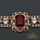 Bracelet “Countess Olga” (Siam) embellished with Crystals by Swarovski®
