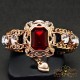 Bracelet “Countess Olga” (Siam) embellished with Crystals by Swarovski®