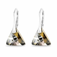 Naiste kõrvarõngad Diamond Sky „Osiris (Silver Night)“ koos Swarovski kristallidega