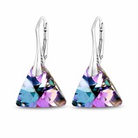 925 Sterling Silver Earrings “Osiris (Vitrail Light)” created with Crystals by Swarovski®