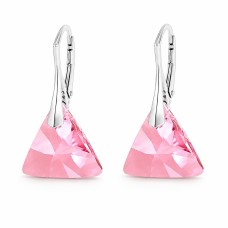 Naiste kõrvarõngad Diamond Sky „Osiris (Light Rose)“ koos Swarovski kristallidega