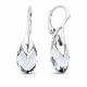 Hõbedased kõrvarõngad „Baroque II (Light Chrome)“ Swarovski® kristallidega