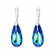 Naiste kõrvarõngad Diamond Sky „Rainbow Waterfall (Bermuda Blue)“ koos Swarovski kristallidega