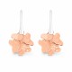 925 Sterling Silver Earrings “Clover” (Golden Shadow) adorned with Crystals by Swarovski®