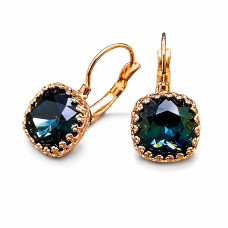 Earrings “Vintage V (Graphite)” created with Crystals by Swarovski®