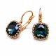 Earrings “Vintage V (Graphite)” created with Crystals by Swarovski®