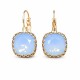 Kõrvarõngad „Vintage V (Air Blue Opal)“ Swarovski® kristallidega