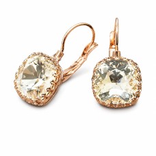 Серьги «Винтаж V2» с кристаллами Swarovski®
