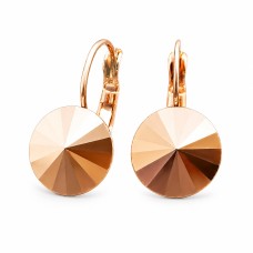 Kõrvarõngad naistele DiamondSky „Clarice II“ (Rose Gold) Swarovski® kristallidega