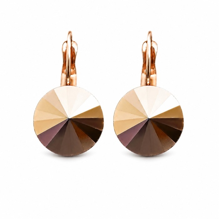 Kõrvarõngad naistele DiamondSky „Clarice II“ (Rose Gold) Swarovski® kristallidega