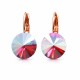 Earrings “Clarice II” (Fuchsia Shimmer) embellished with Crystals by Swarovski®