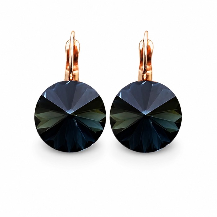Naiste kõrvarõngad Diamond Sky „Clarice II (Graphite)“ koos Swarovski kristallidega