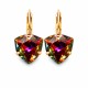 Серьги «Бермудский Треугольник (Volcano)» с кристаллами Swarovski®
