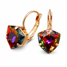 Earrings “Bermuda Triangle” (Volcano) dazzling with Crystals by Swarovski®