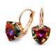 Серьги «Бермудский Треугольник (Volcano)» с кристаллами Swarovski®
