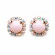 Kõrvarõngad naistele DiamondSky „Hinge Peegel II“ (Pastel Rose) Swarovski kristallidega