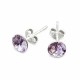 Naiste kõrvarõngad Diamond Sky „Classic II (Violet)“ koos Swarovski kristallidega