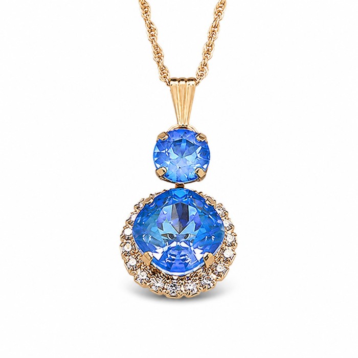 Ehtekomplekt naistele „Clarice VI (Ocean DeLite)“ Swarovski® kristallidega