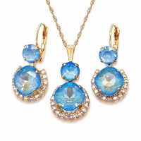 Ehtekomplekt naistele „Clarice VI (Ocean DeLite)“ Swarovski® kristallidega