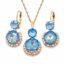 Ehtekomplekt naistele „Clarice VI (Ocean DeLite)“ Swarovski® kristallidega