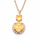 Ehtekomplekt naistele „Clarice VI (Peach DeLite)“ Swarovski® kristallidega