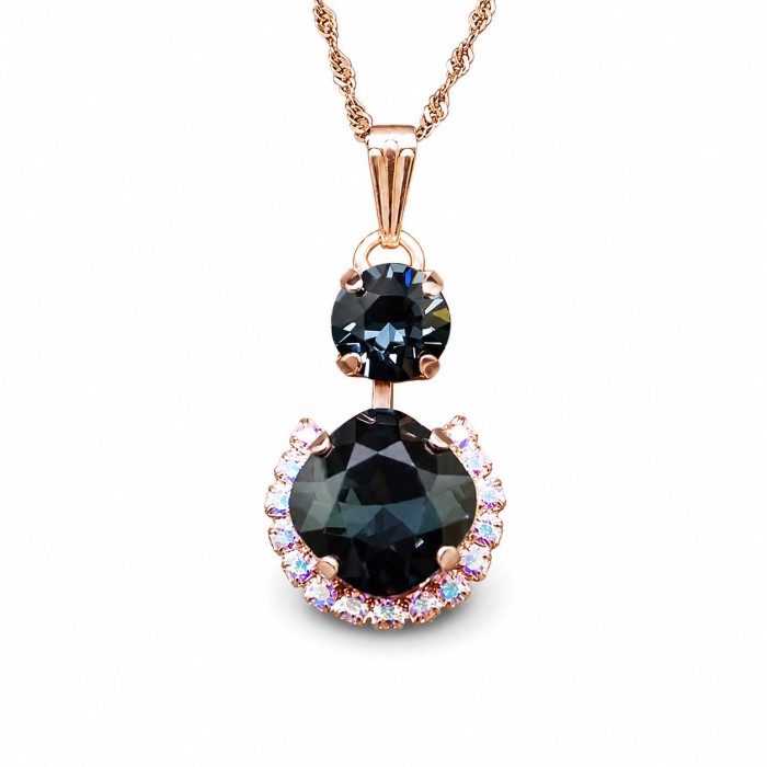 Komplekt naistele DiamondSky „Clarice VI“ (Graphite) Swarovski® kristallidega