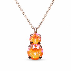 Pendant “Juno IV (Orange Glow DeLite)” created with Crystals by Swarovski®