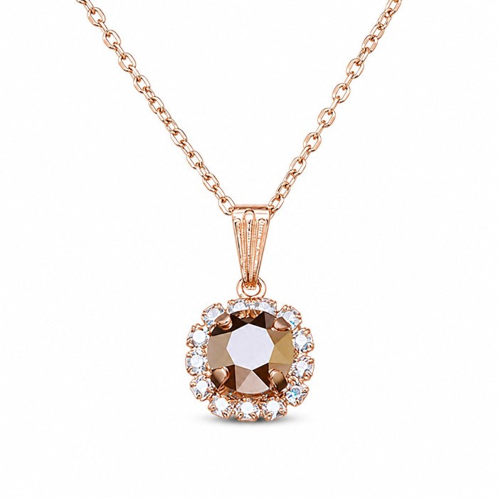 Ehtekomplekt naistele „Glory II (Rose Gold)“ Swarovski® kristallidega