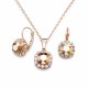 Ehtekomplekt naistele „Glory II (Rose Gold)“ Swarovski® kristallidega