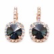 Серьги «Кларис VII (Graphite)» с кристаллами Swarovski®
