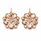 Earrings “Splendor” (Rose Gold) adorned with Crystals by Swarovski®