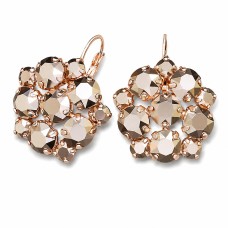Naiste kõrvarõngad Diamond Sky „Splendor (Rose Gold)“ koos Swarovski kristallidega
