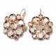 Earrings “Splendor” (Rose Gold) adorned with Crystals by Swarovski®