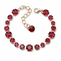 Браслет "Классика II (Ruby)" с кристаллами Swarovski®