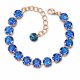 Käevõru naistele DiamondSky „Classic II (Bermuda Blue)“ Swarovski kristallidega