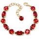 Браслет "Шик II (Scarlet)" с кристаллами Swarovski®