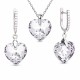 Hõbekomplekt „Romantic Heart III R“ 925 hõbedast Swarovski kristallidega