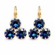 Серьги «Кристальная Леди II (Bermuda Blue)» с кристаллами Swarovski®