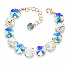 Браслет "Вортекс (Aurora Borealis)" с кристаллами Swarovski®